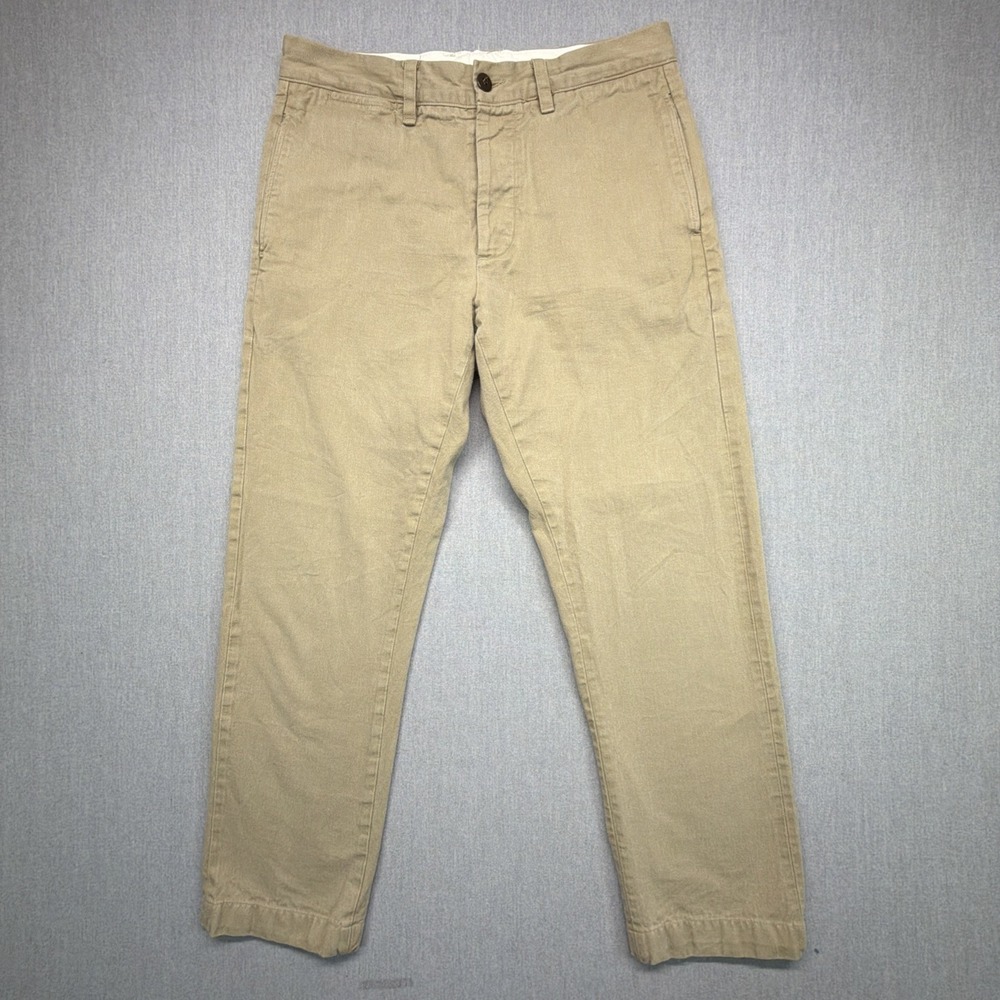 Todd‎ Snyder Mens Jeans 32x28 Beige Japanese Selvedge MISSING BUTTON